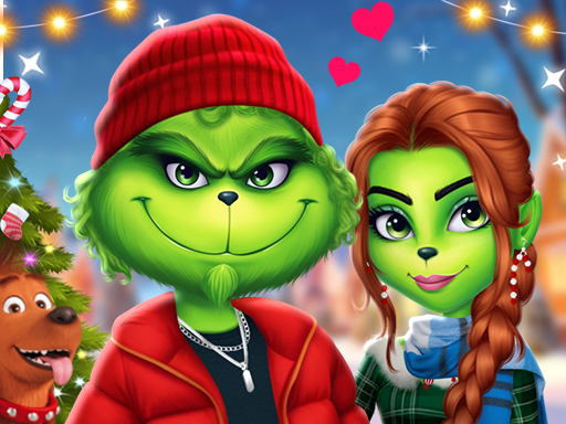 The Grench Couple Holiday Dress up Cover